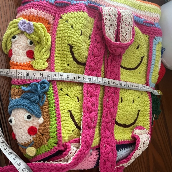 Handmade crochet backpack - Picture 7 of 9